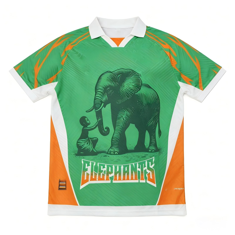 Ivory Coast Home Soccer Jersey Men Football Training Sportswear