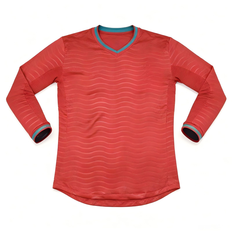 Portugal Long Sleeve Football Jersey Men Training Match Shirt 