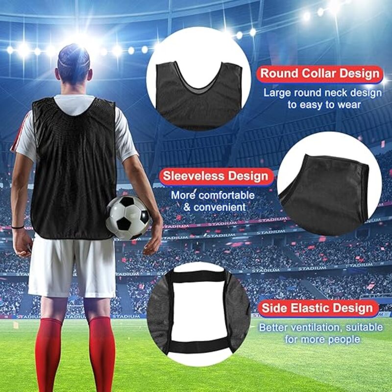 Satin Soccer Training Pinnies Bulk Vest